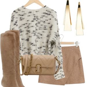 & Other Stories marled mohair & wool blend sweater